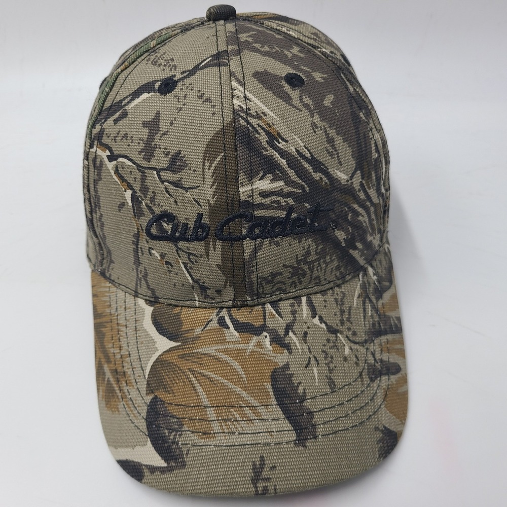 Cub Cadet Hat Adjustable Brown Green Camo Lawn Mowers Landscaping Outdoors Men